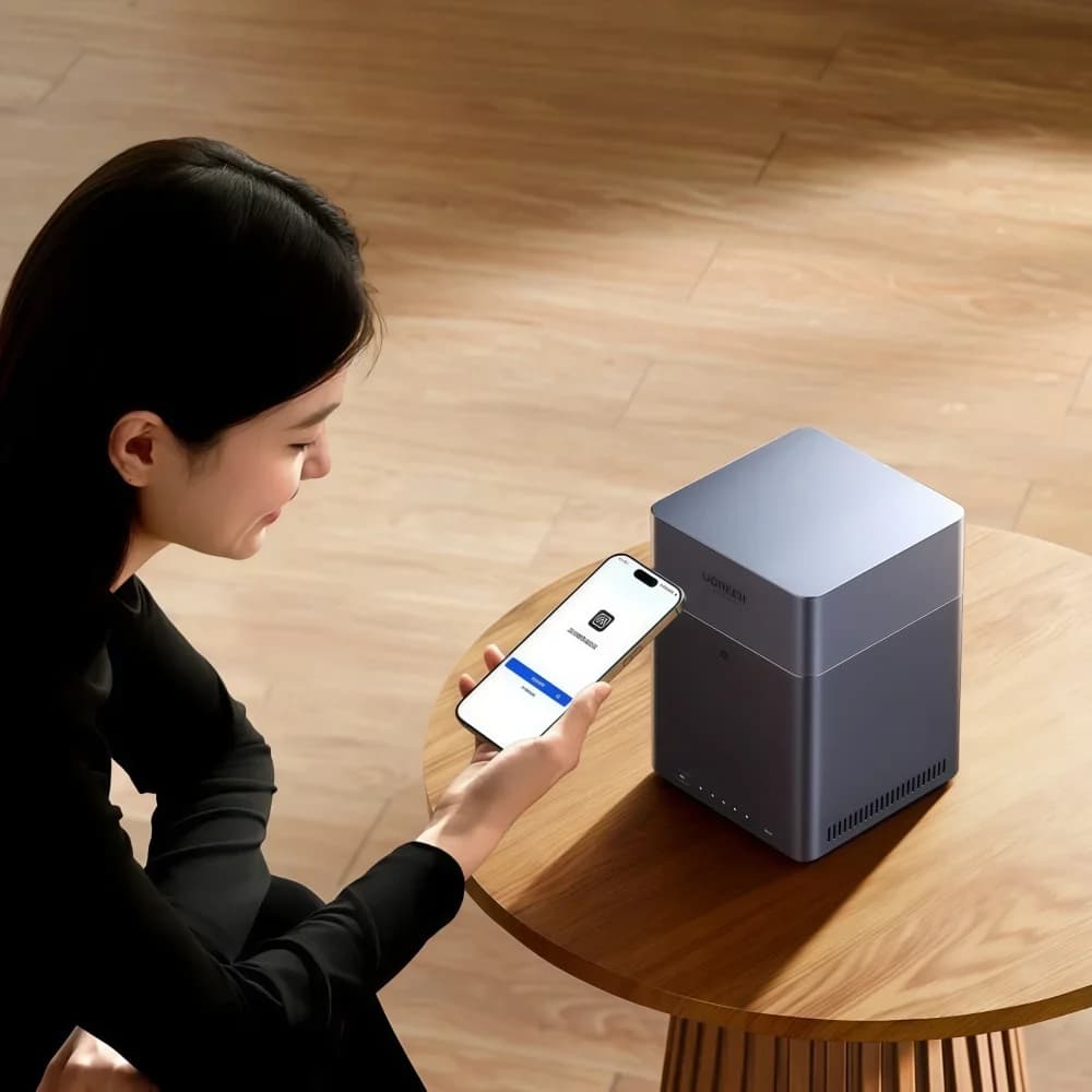 TLF UGREEN DH4300plus Private Cloud NAS Network Storage Device for Mobile Phone Expansion, Photo Album Backup, and File Sharing