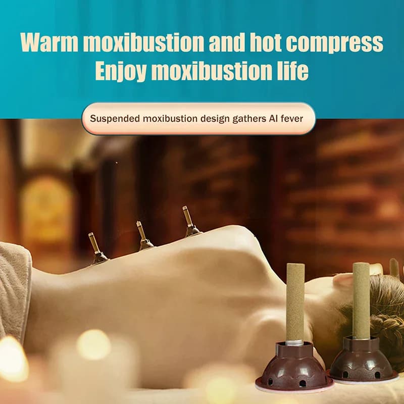 50 Pz Tubo Moxibustione Pasta Moxa Autoadesiva Mugwort Candela Terapia Riscaldamento Agopuntura Meridiano Massaggiatore Strumenti Sostituibili