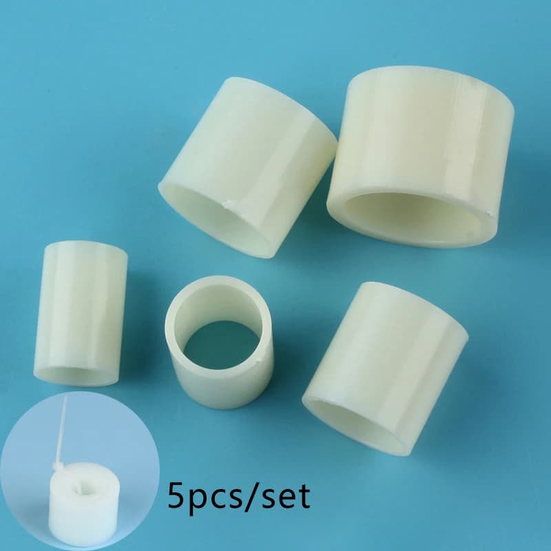 5 Sizes Grinding Wheel Arbor Bushing Adapter Kit 32/25/22/19/16/12.7mm Plastic Reducer Ring For 250/150mm Bench Grinder
