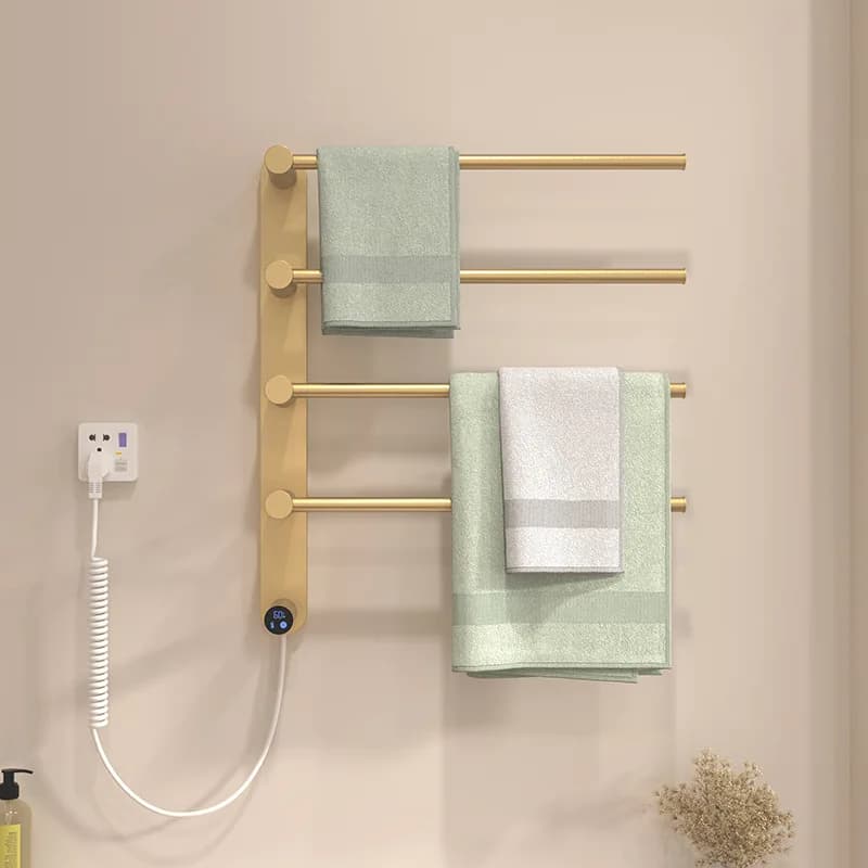Stendino elettrico a temperatura costante con riscaldamento intelligente per bagno domestico in acciaio inossidabile