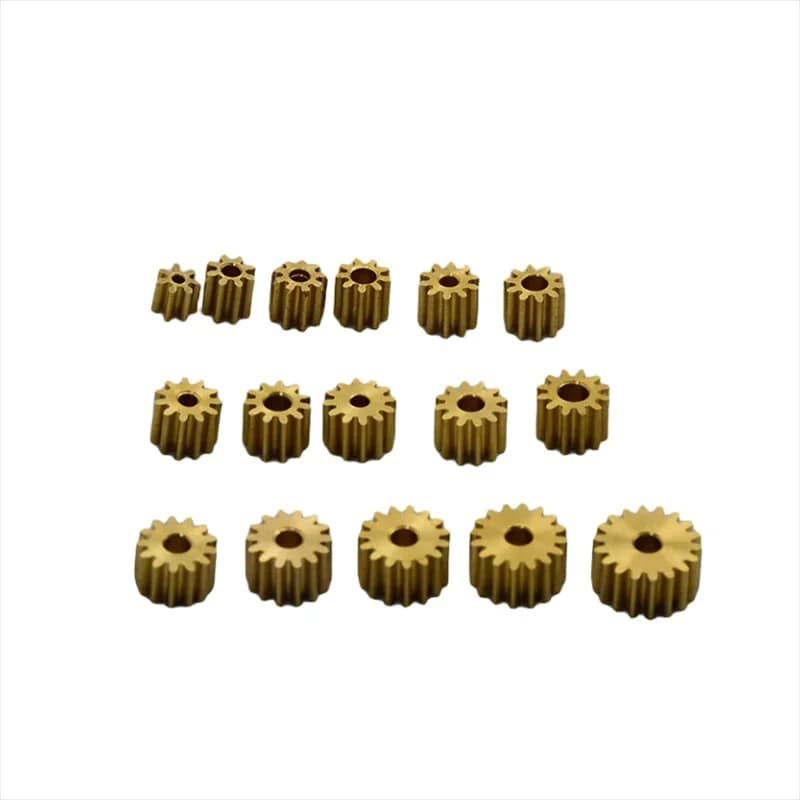 0.3M modulo 8/9/10/11/12/13/14/15/16/18 denti ottone metallo rame ingranaggio misura 1mm 1.5mm 2mm albero giocattolo auto motore ingranaggio di trasmissione
