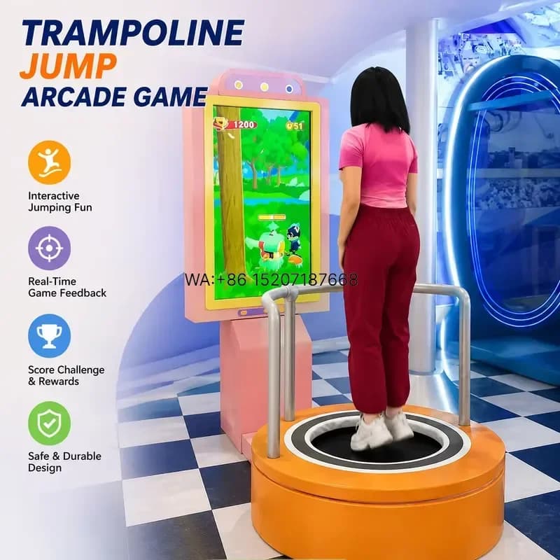 Wmwmnu for Customized Advanced Bounce Tour Motion Sensing Jump Platform Mini Immersive Trampoline Entertainment for Childrens