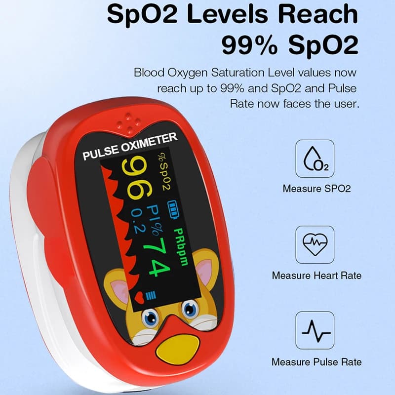 USB charging finger pulse rechargeable digital TFT LED display blood pulse rechargeable finger monitor blood oxygen saturation monitor Ki