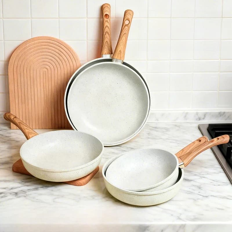 Non-Stick Pan Cake Skin Egg Pancake Roll Baking Multilayer Flat Bottomed Fry Pan Macaron Stone Cooking Wear Resistant Heat In...