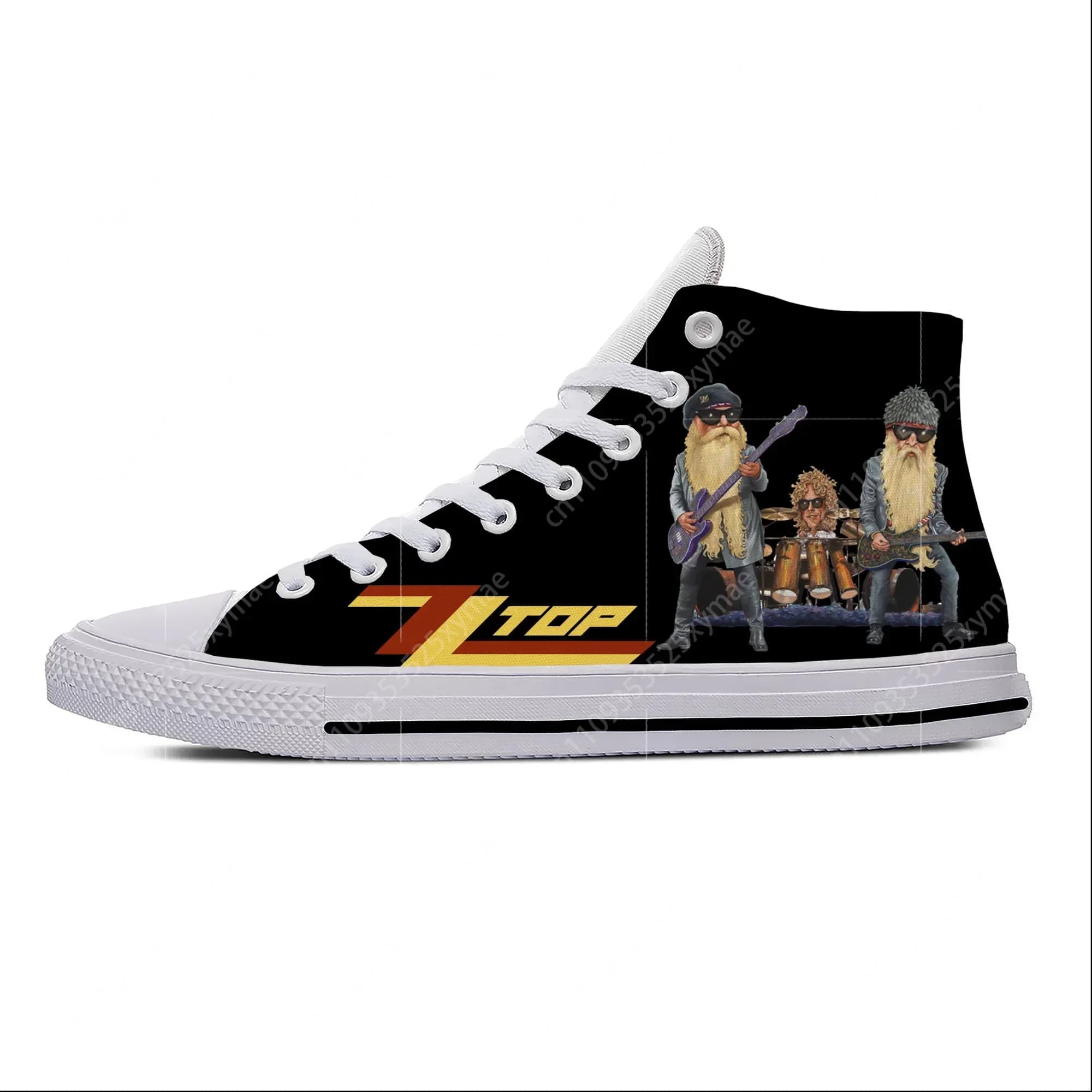 Zz Top Sneakers Alte Vintage con Stampa 3D, Scarpe Casual in Tela Traspiranti e Leggere per Uomo, Donna e Adolescenti