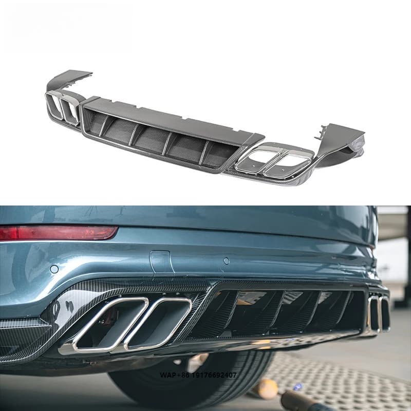 Factory Wholesale High Quality MSY-Style Dry Carbon Fiber Replacement Rear Diffuser for for 2018-2024 Auto Parts