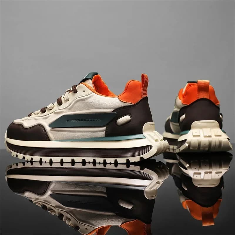 New Men's Breathable Shoes Spring 2026, Casual Sport Shoes with Anti-slip Soft Sole, Men's Fashion Bianche Shoes