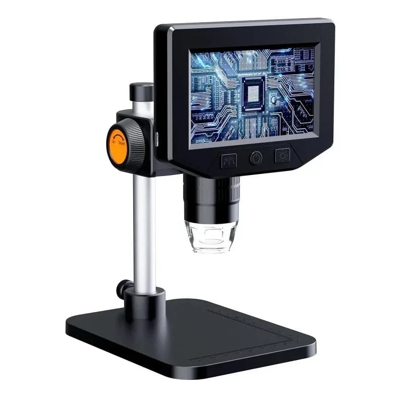 Microscopio digitale LCD da 4,3 pollici di vendita caldo 1080P 50-1000x moneta microscopio zoom fotocamera stereo per riparazione elettronica PCB