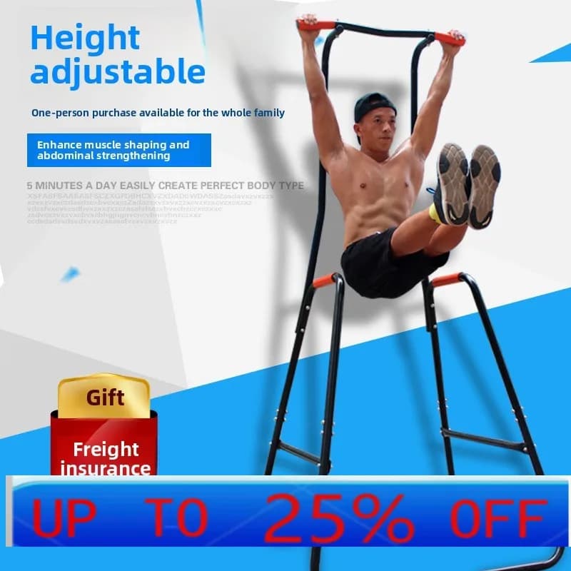 Traction device with multifunction floor arm for interior with horizontal bar frame for home use Lh