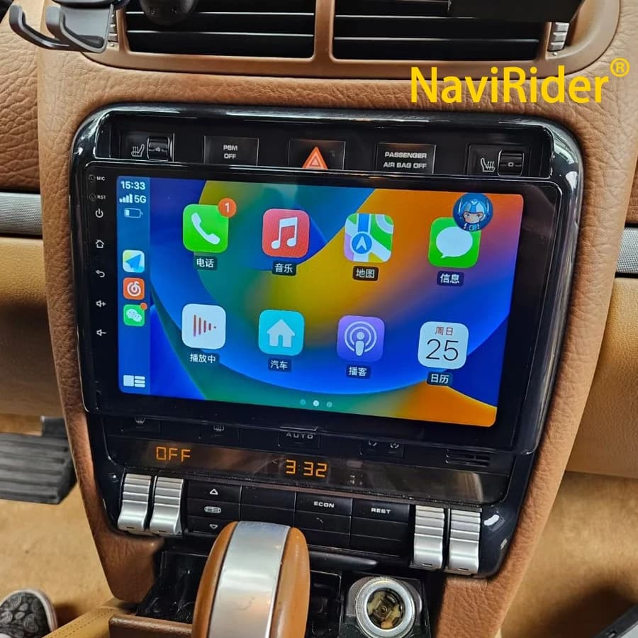 Bluetooth Android 15 AI Voce Autoradio GPS Per Porsche Cayenne 2002-2010 Multimedia Video CarPlay Navigazione Lettore Stereo 2Din