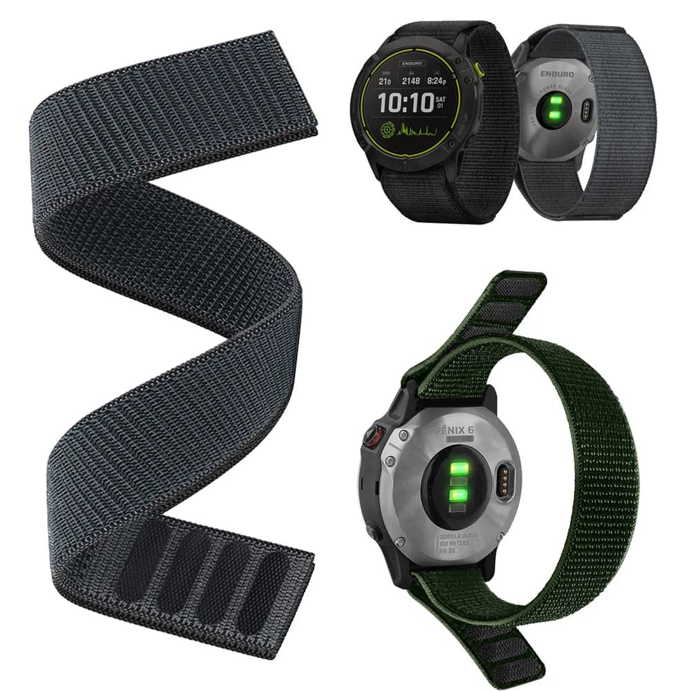 Cinturino sportivo in nylon da 26 mm per Garmin Enduro 3 2 /Fenix8 51mm Accessori di ricambio per cinturino Garmin Fenix 8 E 47mm 22mm
