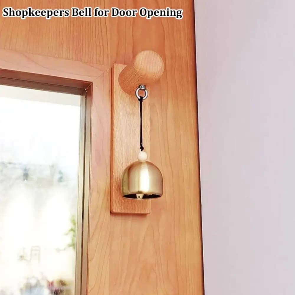 Wooden Door Bell Door Opening Delightful Sound Shopkeepers Bell Japanese Style Hanging Decorative Wind Chime for Business Garden