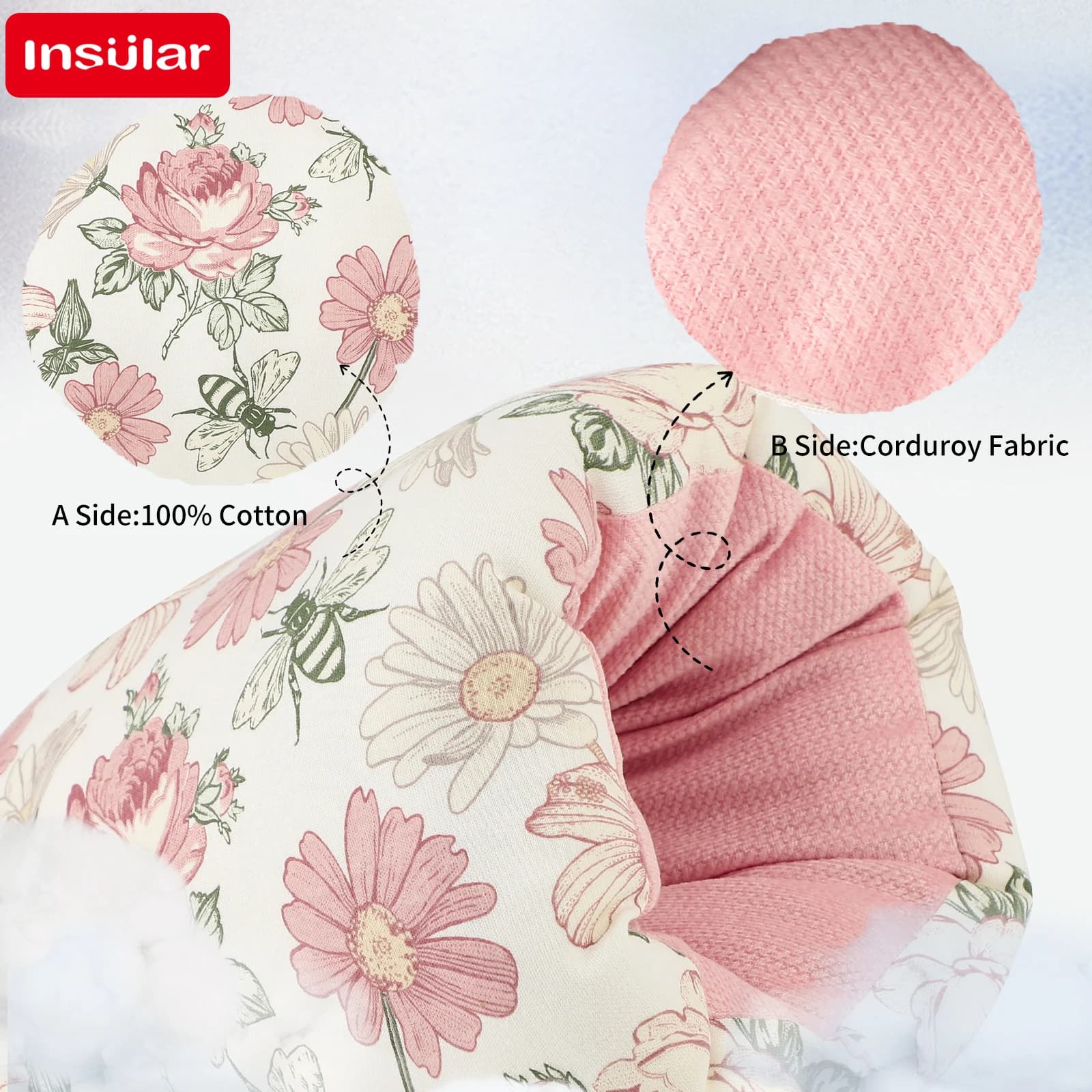 Newborn Cotton Breastfeeding Arm Pillow Cozy Thicken Maternity Nursing Support Soft Baby Head Care Accessory