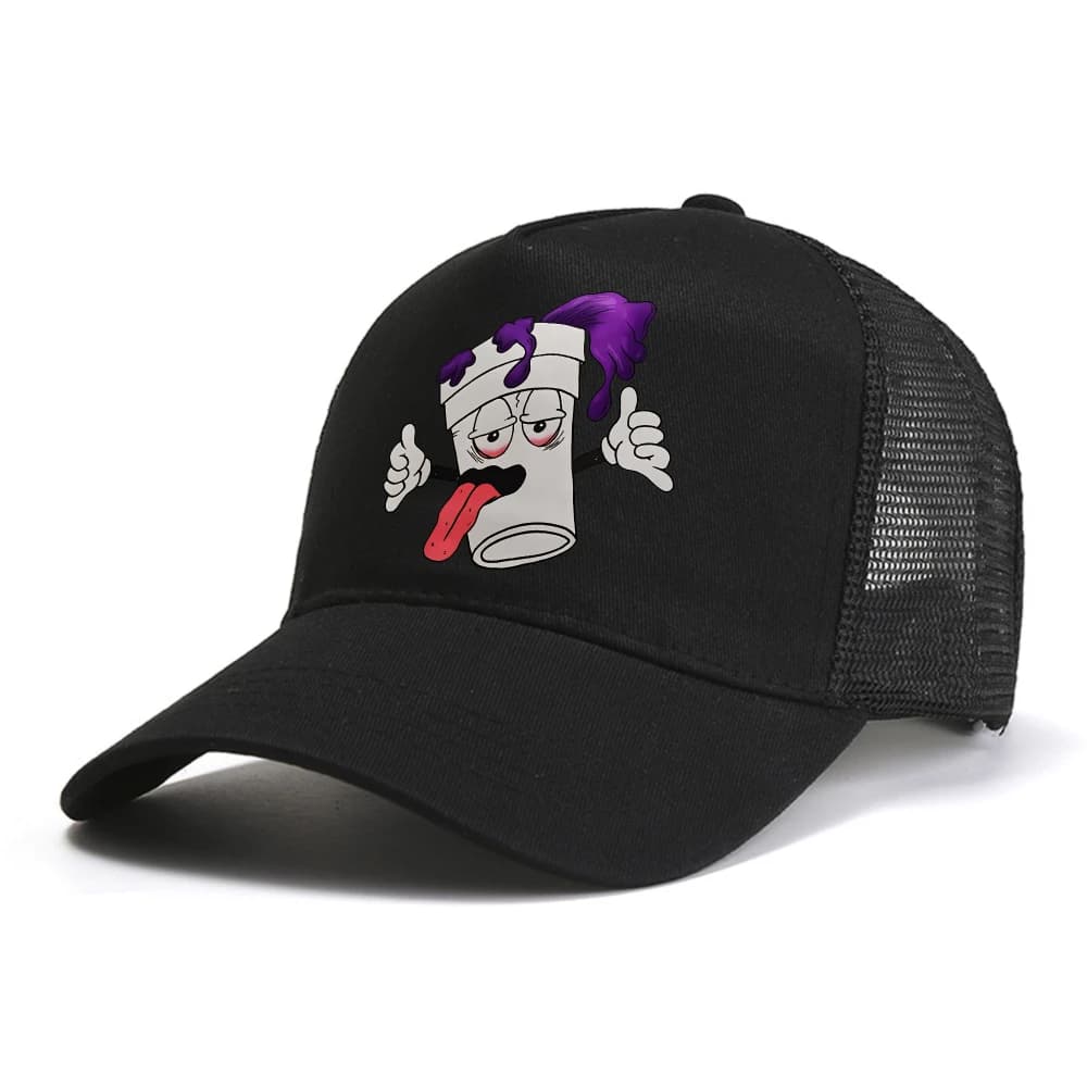 Spilled Oil Paint Image baseball cap fashion man outdoor adjustable mesh breathable Trucker hat