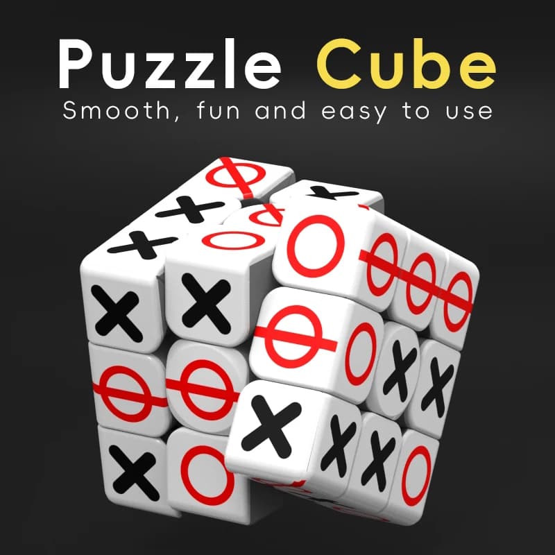 Cubo tic-tac-toe, cubo veloce 3x3, giocattolo puzzle cubo per ragazzo e ragazza, giocattoli educativi adatti ad adulti e bambini, regalo di compleanno