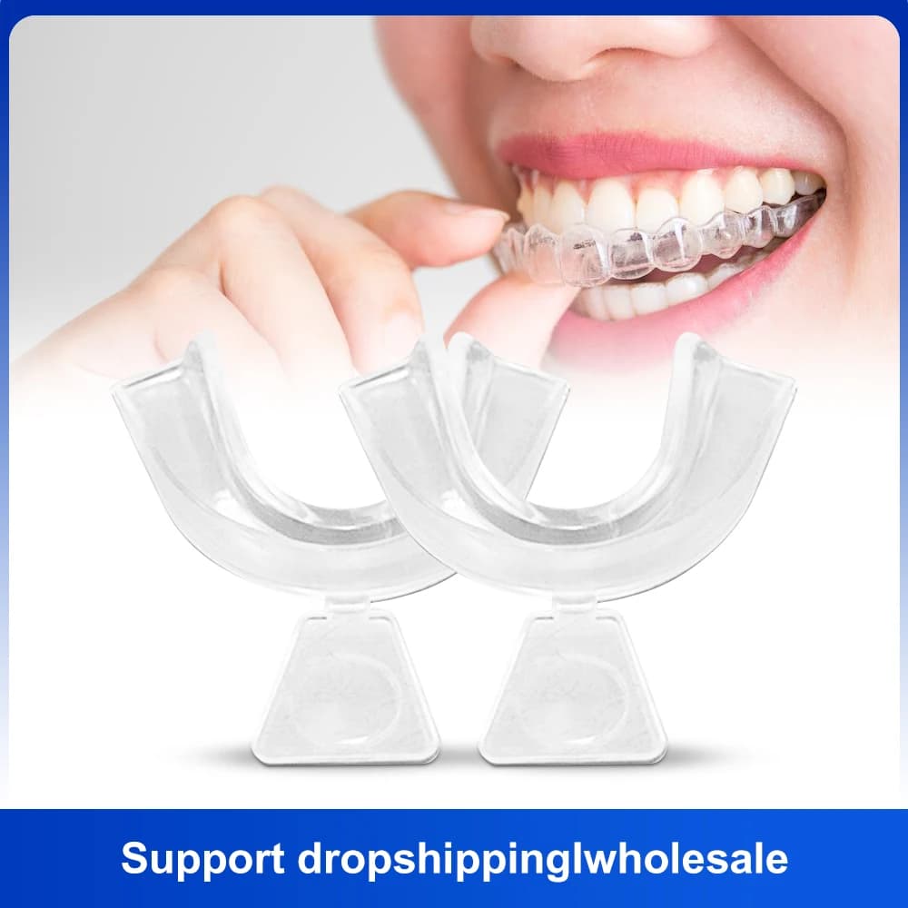 Silicone briefcases Cold light whitening dental trays Prevent night teeth grinding Bearing Protect gums Prevent teeth grinding