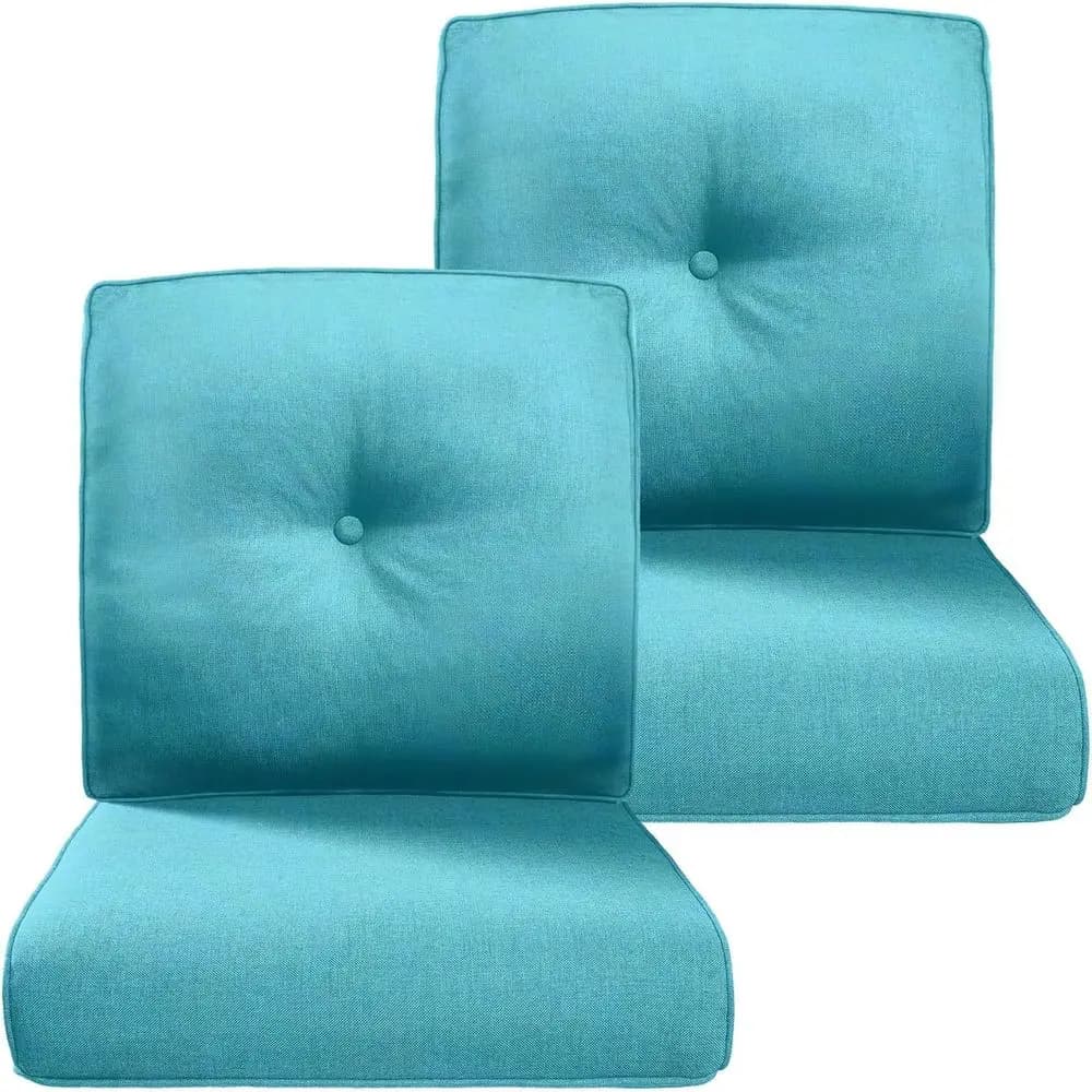 Bearing Set for Exterior - 22x24 Inches, Bearings for Garden Furniture or Shower Sofa - Turquoise