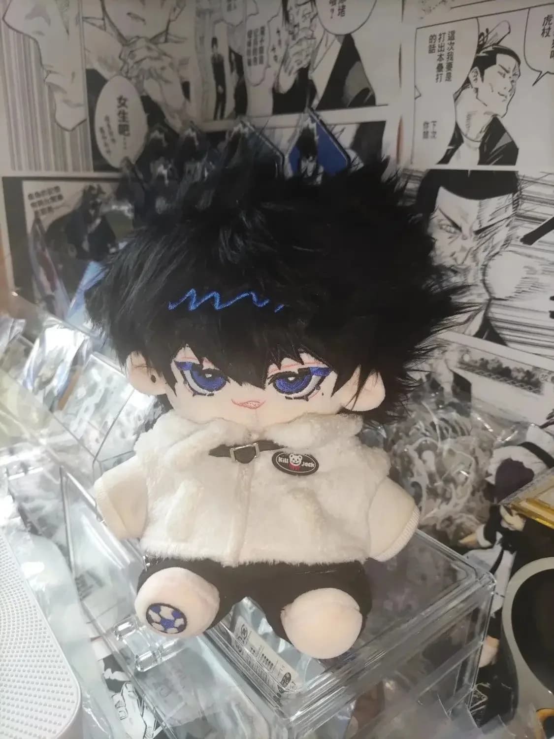20 centimetri Anime Blu Blocco Attributi Karasu Tabito Bambola di Cotone Giocattoli COS Bambini Adulti Peluche Dress-up Peluche Giocattoli Per Bambini Regali