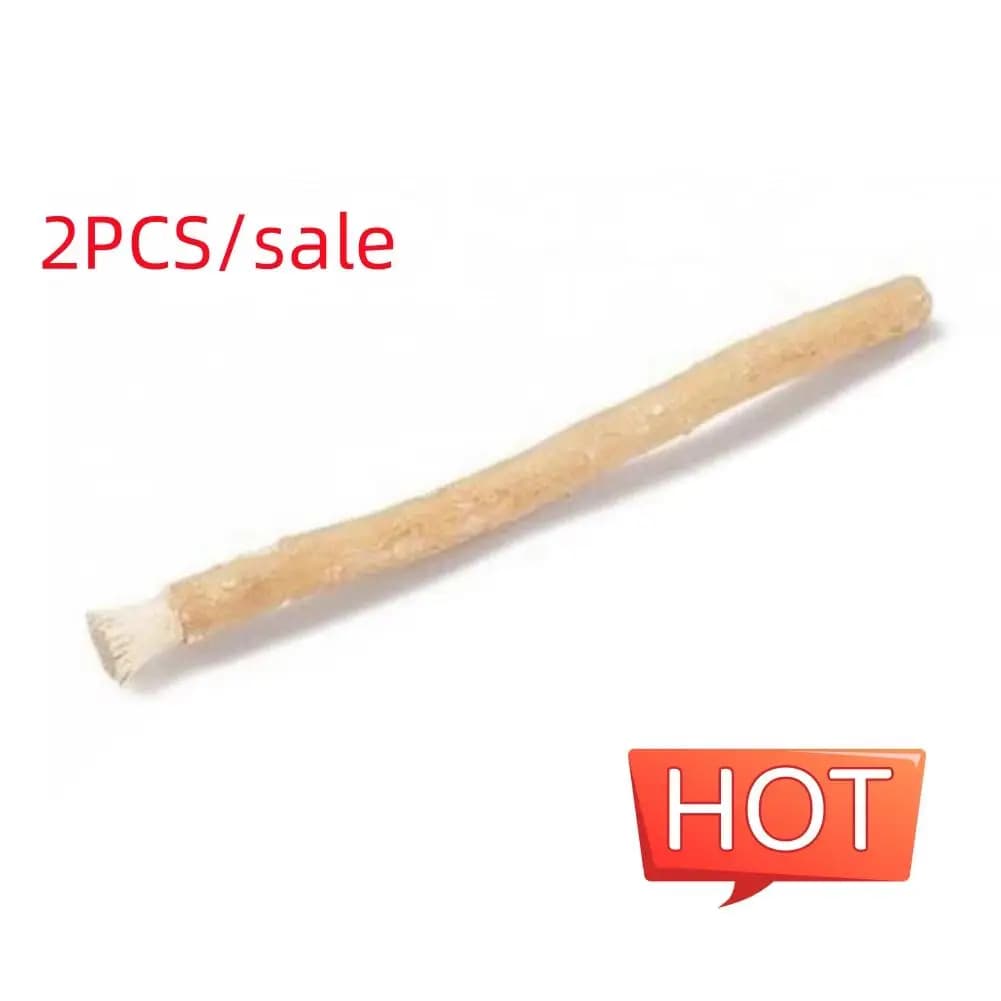 Confezione da 2 spazzolini naturali portatili Miswak Siwak Misvak Miswaak Denti tradizionali Arak Sbiancante da viaggio Spazzolino manuale nuovo
