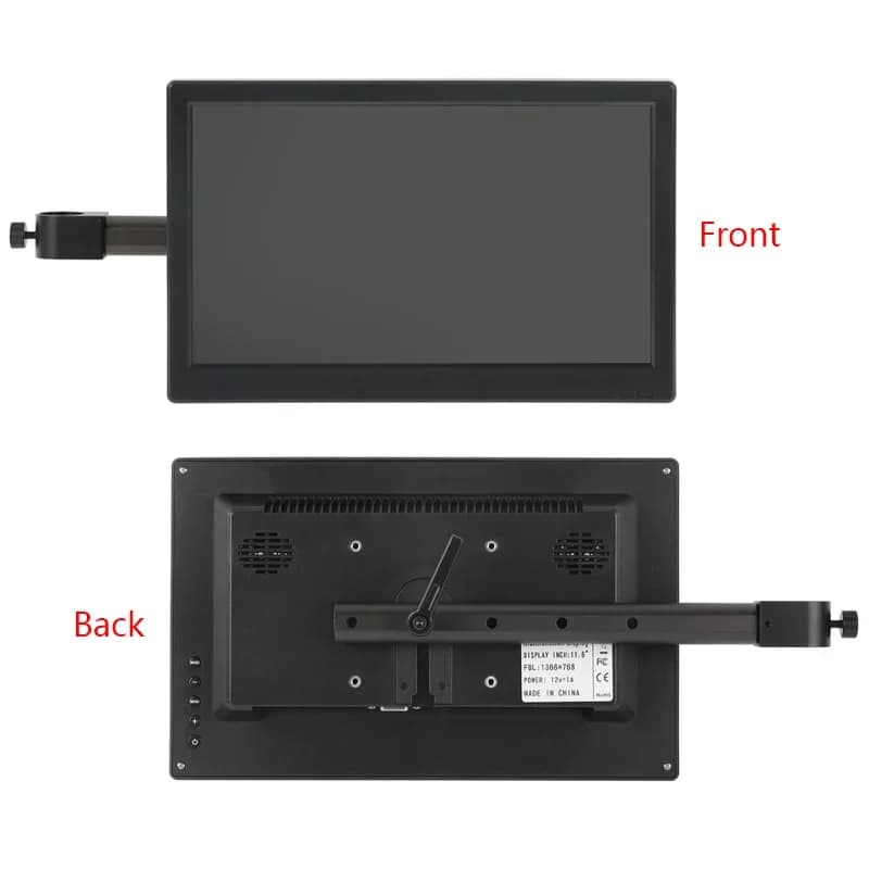 11.6 "LCD IPS Displayer VGA HDMI Monitor 11.6 inch industrial + 33mm 25mm camera microscope support for microscope