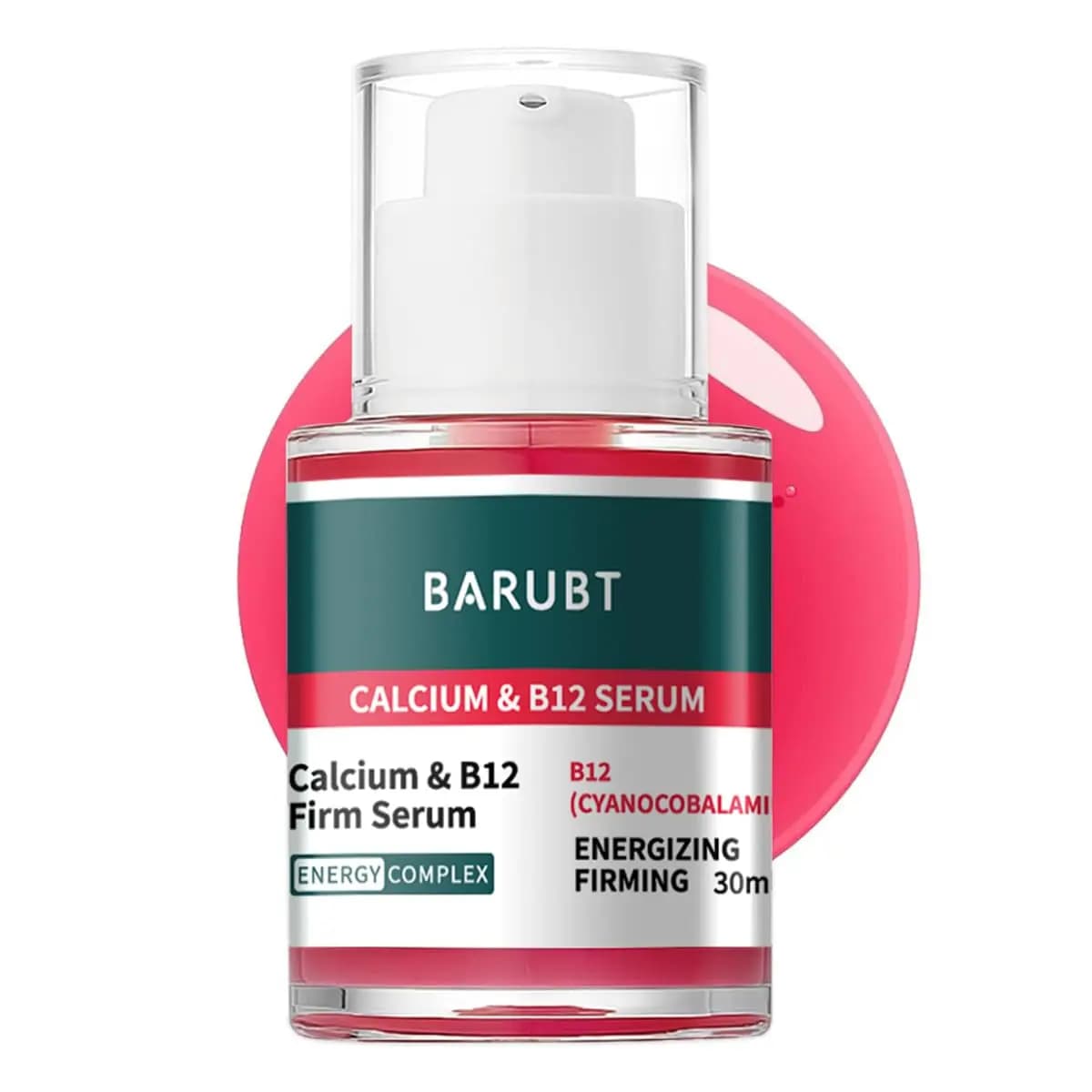 Cyano Pink Spicule Serum with Calcium & Vitamin B12 - Anti-Aging Face Serum to Reduce Wrinkle Appearance & Improve Skin Firmness