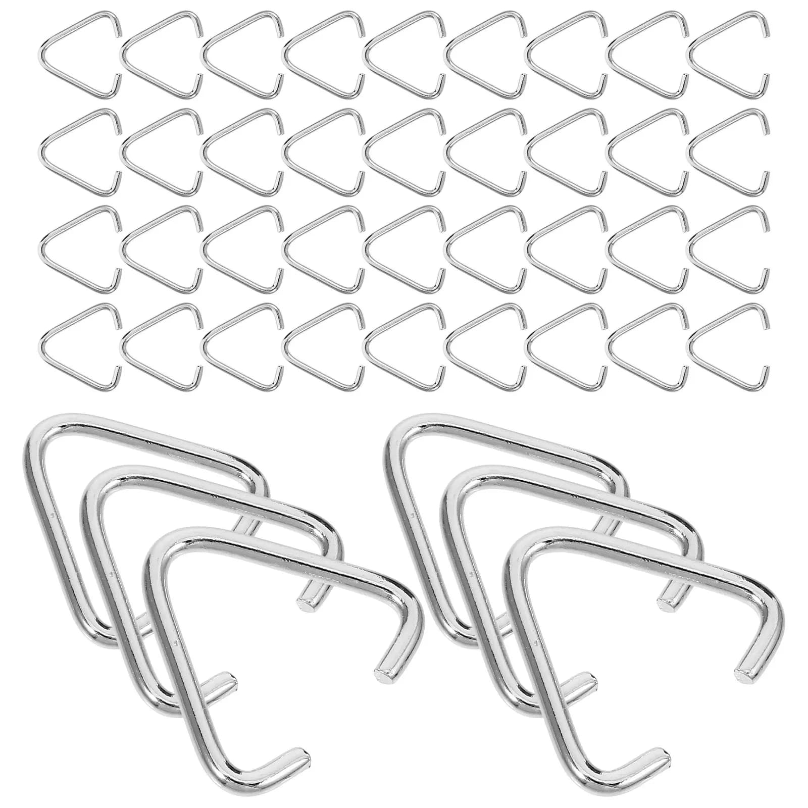 100 pz Anelli di Giunzione in Ferro a Triangolo per Creazione Gioielli, Portachiavi, Fai da Te, Forniture Artigianali, Anelli Aperti, Ganci per Orecchini
