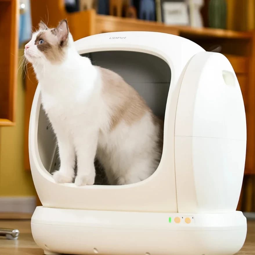 z UBPet AiRROBO C20 Smart Cat Lettiera Toilette Grande Deodorante Aperto Elettrico Autopulente Scoop Poop