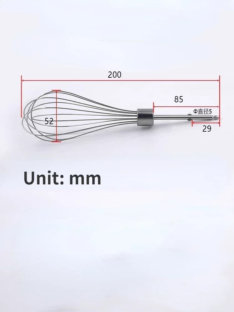 2 pezzi per frusta elettrica Philips HR3700 HR3705, bastoncino per mescolare, testa della frusta in acciaio inossidabile a 12 fili