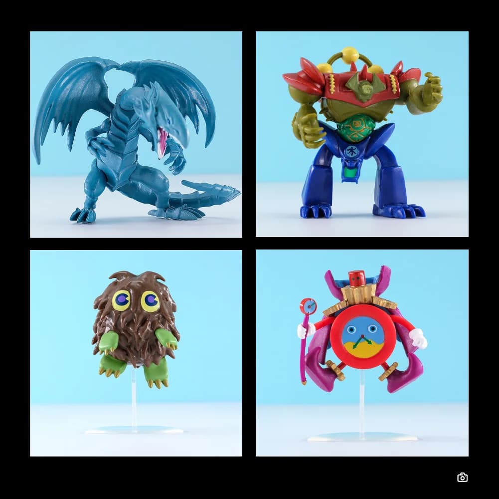 ​ Autentico Yu-Gi-Oh! Drago bianco occhi azzurri e cancello Guardiano Time Wizard e Kuriboh Action figure articolate in PVC da collezione ​ Giocattolo