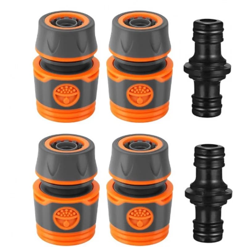 Quick Connectors Kit for Garden Pipes 1/2" 3/4" Fittings for Garden Irrigation Outdoor Car Washing