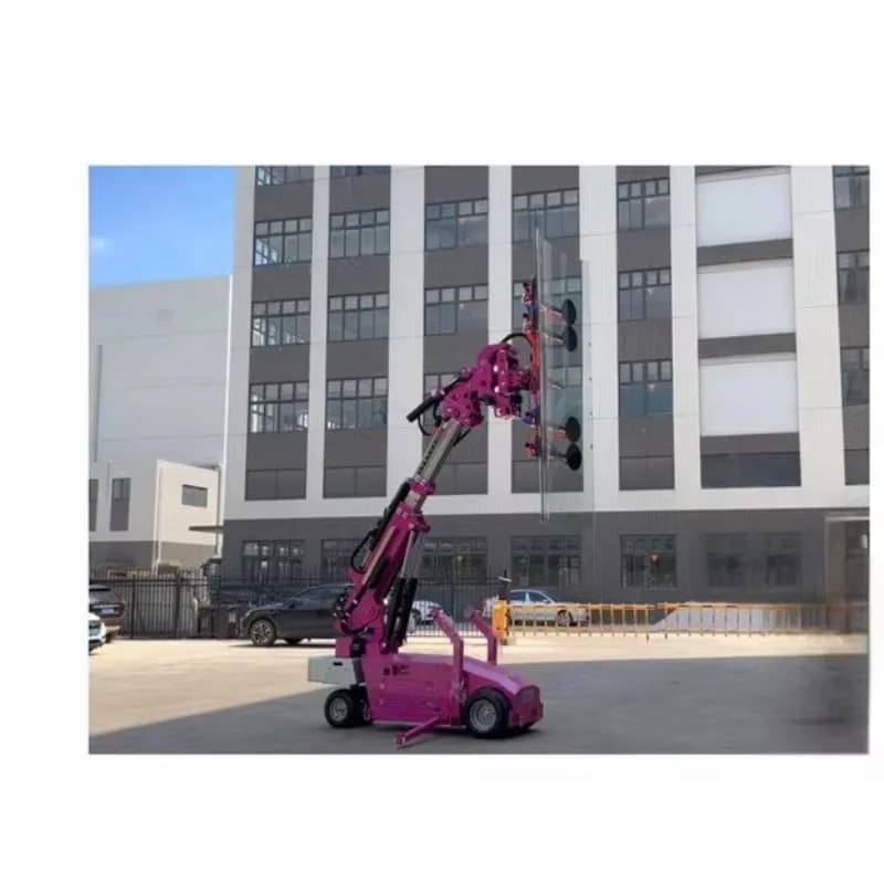 Suction cup mobile stand for glass installation and walls, height: 8,8 m