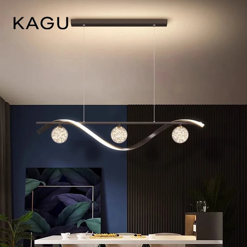 Lampade a sospensione moderne e minimaliste a LED con attenuazione per tavolino, sala da pranzo, cucina, isola, lampadario a soffitto, apparecchio di illuminazione per la casa