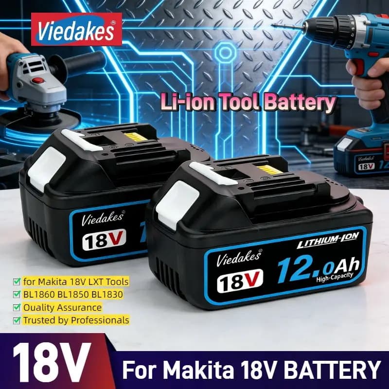 Nuova Batteria per Utensili Elettrici 18V 8Ah/10Ah/12Ah per Batteria Makita 18V DGA404 DTW700 DHR202 DJV182 DDF487 DTD172 DHP489