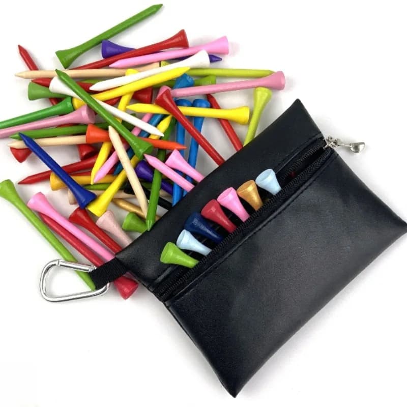 Borsa porta tee da golf verde, Borsa porta accessori, Marsupio porta tee, Borsa porta tee da golf
