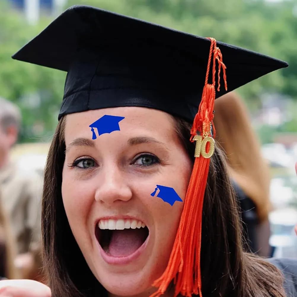 10 Fogli di Adesivi per Cappelli di Laurea, Etichette Autoadesive per Sigillare Buste Regalo, Scrapbooking e Decorazioni per Feste