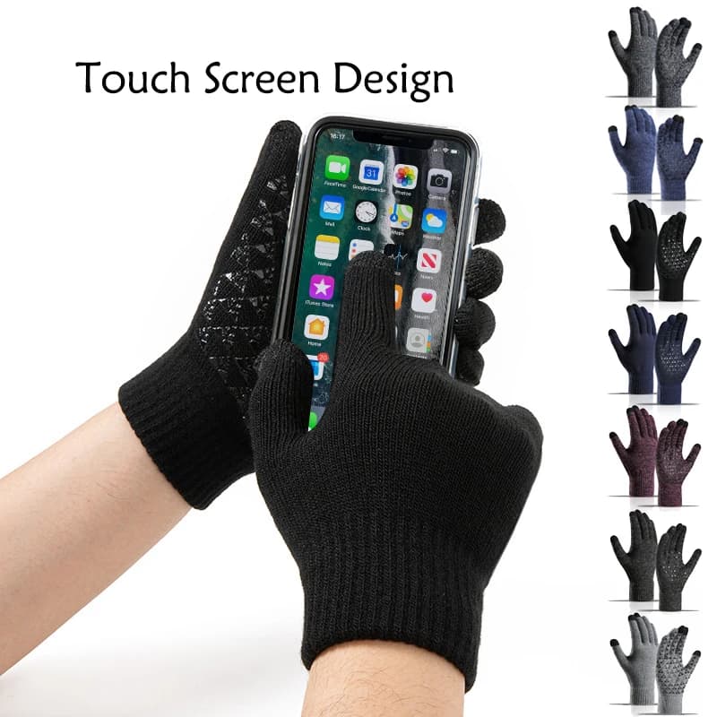 Touchscreen Gloves Women's Women's Women's Plus Fleece Men's Winter Gloves Guide Wool touch screen gloves