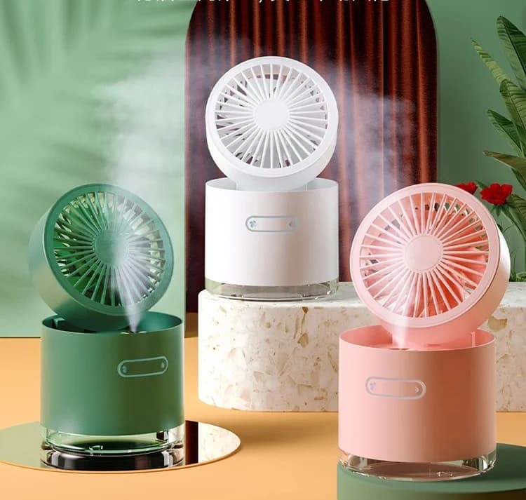 Piccolo ventilatore Spray Refrigerazione Condizionatore d'aria Letto di ricarica da tavolo USB Piccolo mini umidificatore silenzioso Ventilatore elettrico portatile 5v