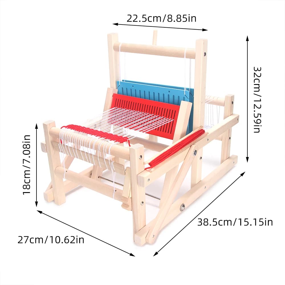 Wooden Spinning Knitting Machine Kit, Multi-Craft Handmade DIY Yarn Weaving Loom, Handmade Crafting Fun for Adults, Easy-to-Use