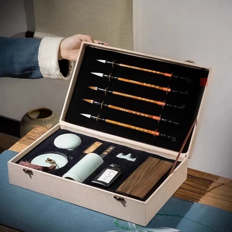 Traditional Chinese Calligraphy Writing Set with Gift Box - Ideal for Art Lovers, Beginners & Cultural Enthusiasts