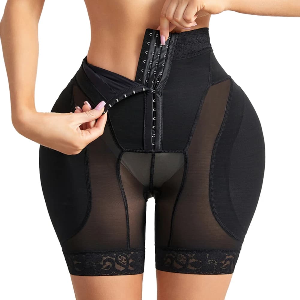 Pantaloncini modellanti da donna a vita alta Pantaloncini sollevatore di culo Pantaloncini con imbottitura per l'anca Pantaloncini modellanti per il corpo Pantaloncini per il controllo della pancia