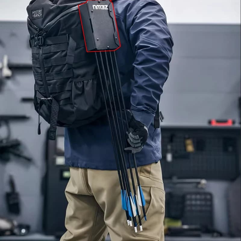Scatola per frecce tattica portatile EDC esterna MOLLE Set estraibile rapido Scatola per accessori per fionda da caccia