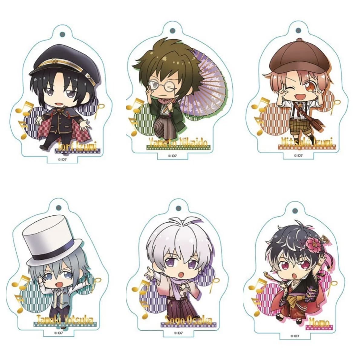 Anime IDOLiSH7 Acrylic Keychain with Pendant Car Keychain Accessories Acrylic Keychain for mobile phone Decor Gift