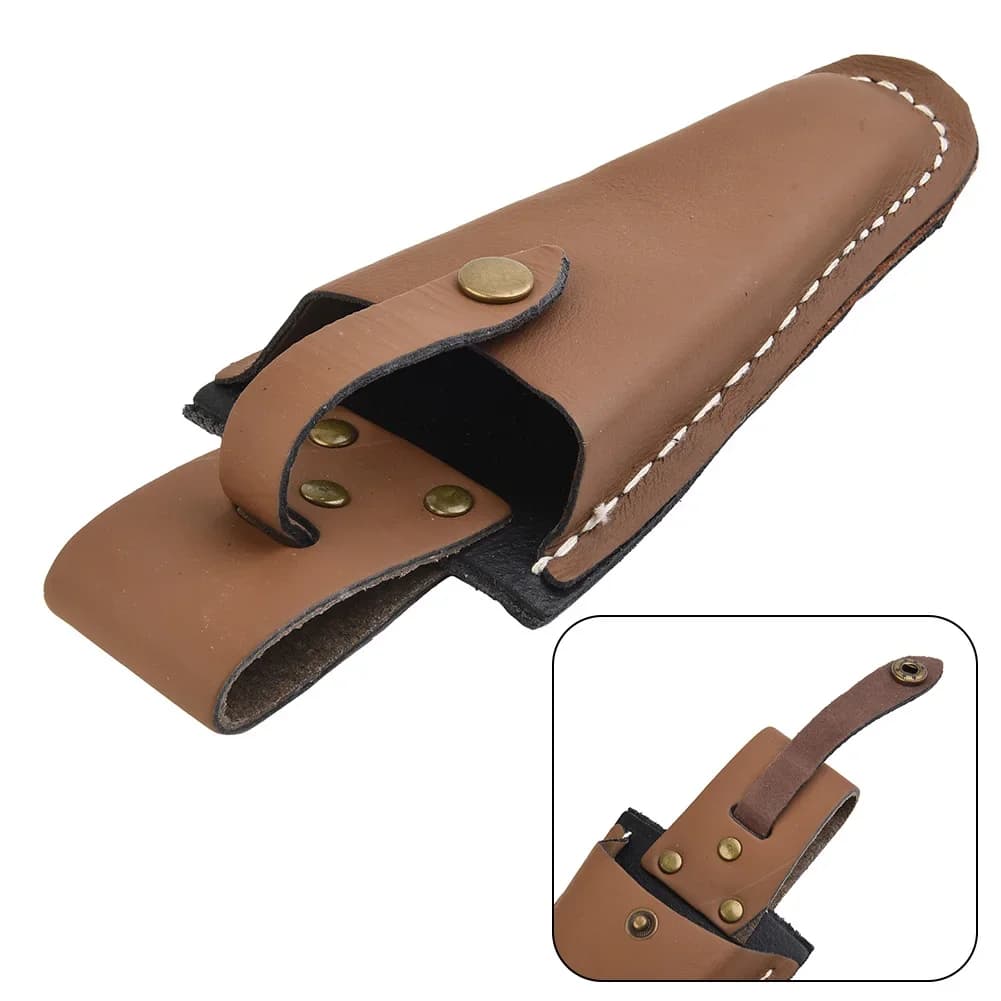 Borsa Porta Attrezzi in Pelle da 1 Pezzo, Porta Pinze da Elettricista da Cintura, Custodia Portatile con Fibbia per Attrezzi da Giardinaggio, Forbici da Potatura