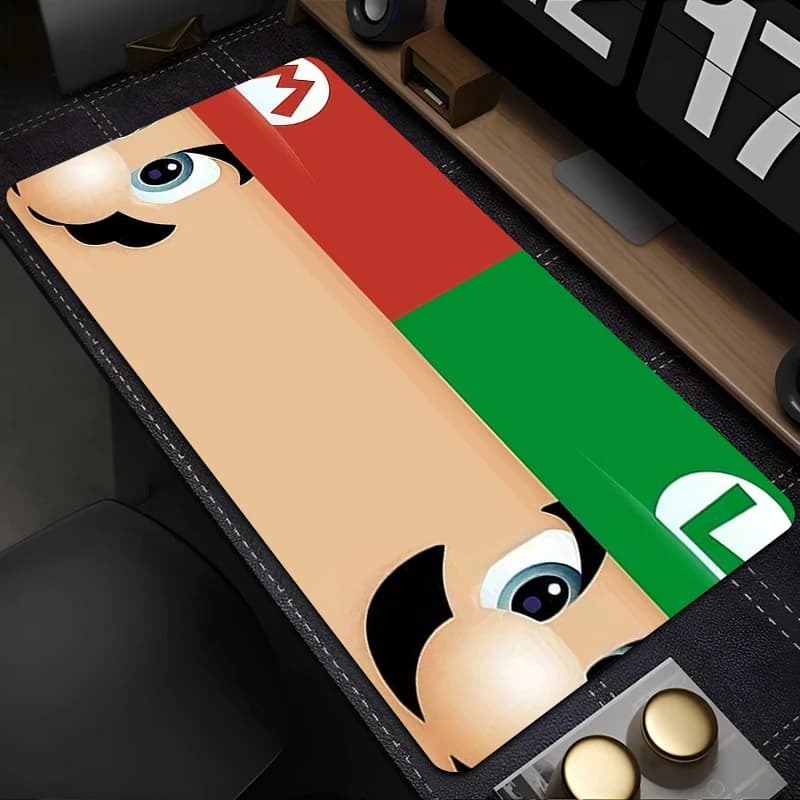 Tappetino per Mouse 90x40cm M-Mario Anime, Grande Mousepad per PC Gamer, Tastiera Varmilo, Accessori Gaming XXL, Tappetino da Scrivania Esteso
