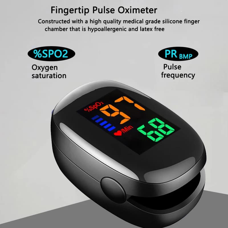 Finger pulse oximeter Medical portable oxygen meter in blood OLED heart rate saturation meter Oximeter Dede