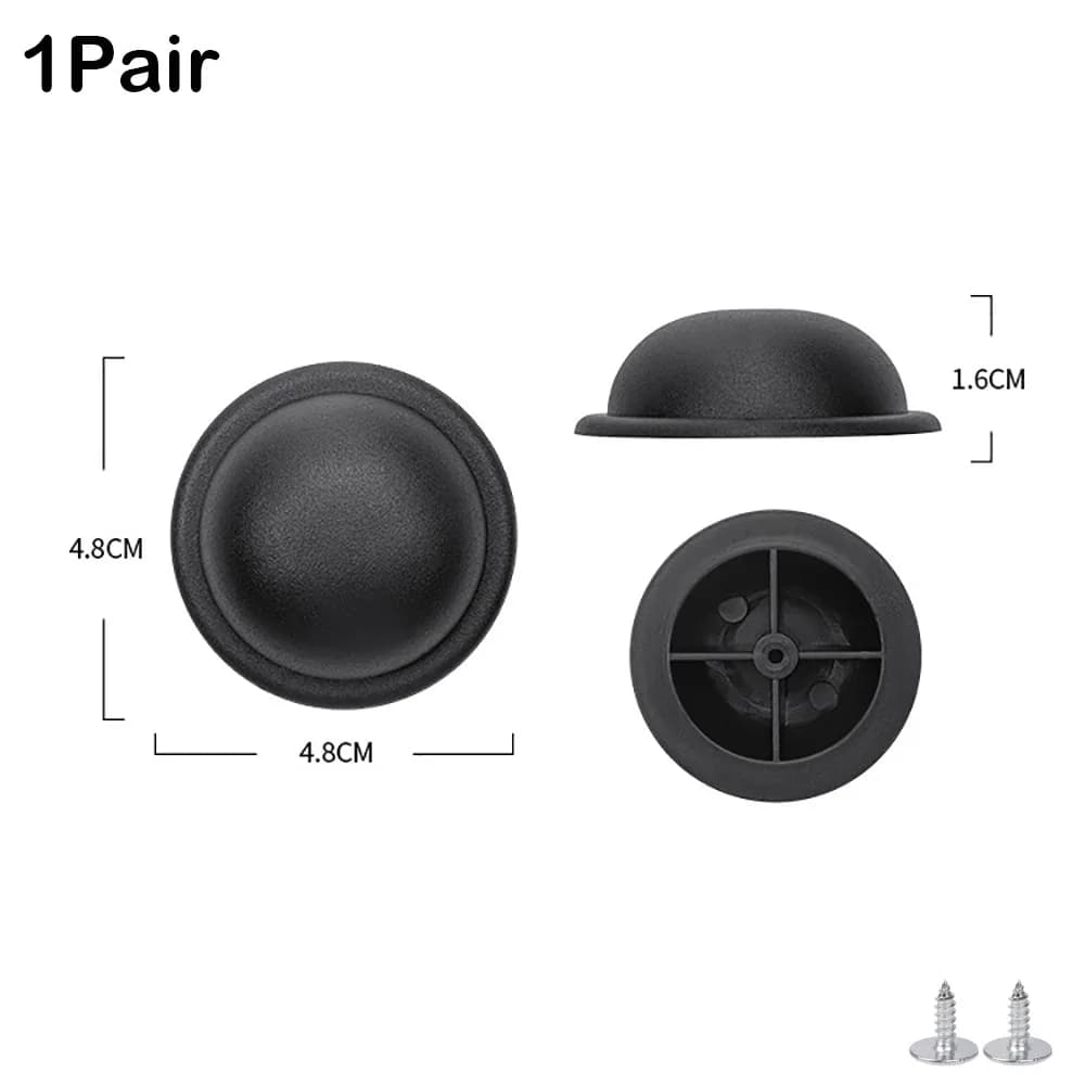 Bags Accessories Plastic Luggage Feet Pads Black With Screws Luggage Bottom Stand Suitcase Replacement Part All Suitcase