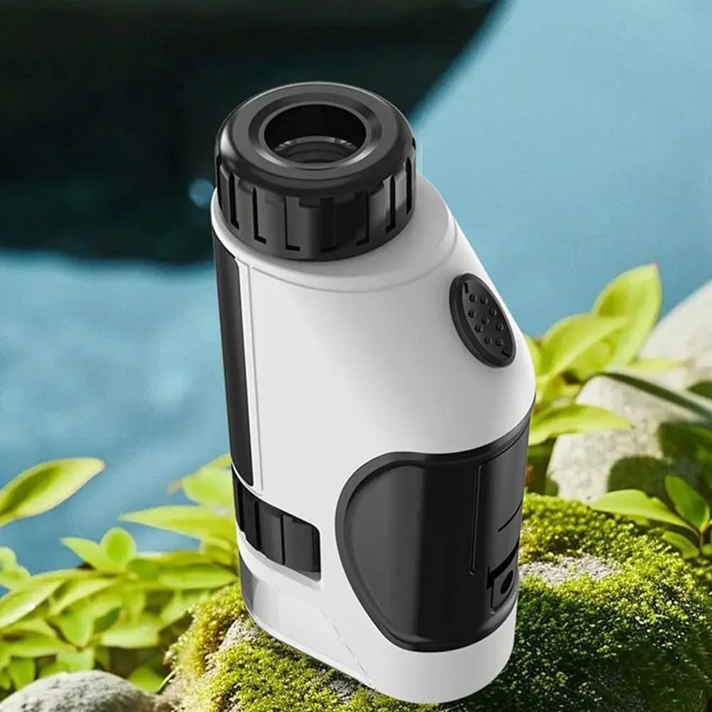 Microscopio portatile per bambini Zoom 50x-300x Sorgente luminosa a LED Microscopio Giocattolo scientifico Alimentato a batteria ad alta definizione