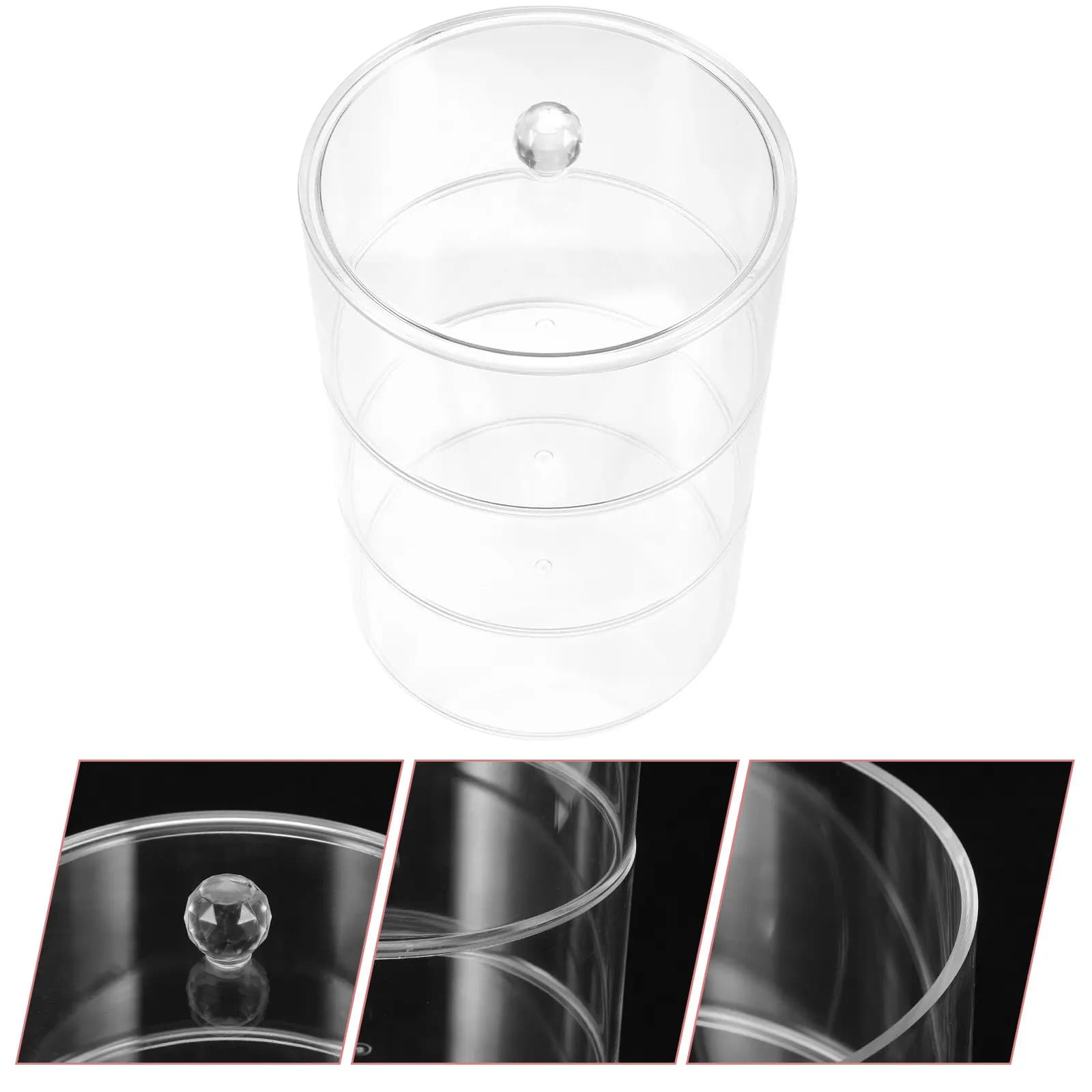 Multi-Level Transparent Acrylic Storage Box for Belts Jewelry Earrings Necklaces Rings Watches Desktop Organizer Stackable