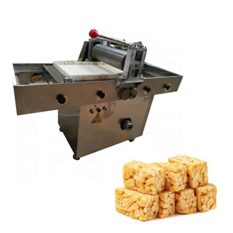 Macchina per Formatura e Taglio di Barrette al Sesamo e Arachidi, Linea di Produzione per Barrette Energetiche, Nougat, Muesli e Proteiche