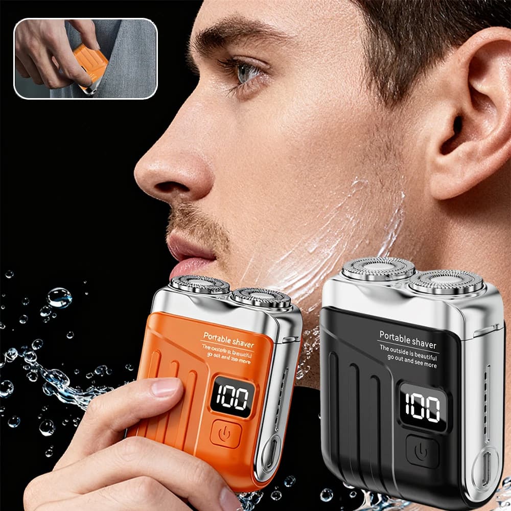Mini Smart Electric Shaver Dual Blade Rechargeable Portable Wireless Detachable Trimmer for Facial Beard And Hair